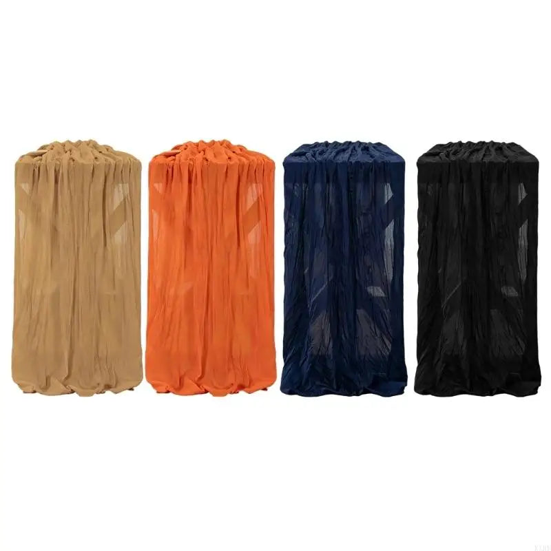nappe plissée semi transparente polyester coton multicolore décoration noël fête mères bohème festive
