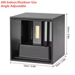 applique murale led moderne noir blanc argent or ip65 résistante 110v 240v