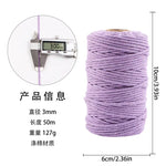 corde coton tressée 50mètres vert rose beige simple déco mariage fête nhà cửa