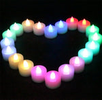 bougies led changeantes couleur télécommande minuterie ambiance camping fête noël