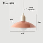 luminaire moderne suspension blanc vert rose rouge mat opaque câble noir chambre restaurantétude