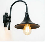 lampe murale vintage noir bronze ip44 aluminium éclairage maison filaire