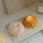 bougies fleur rouge rose violet jaune blanche parfumées aromathérapie artisanal élégantes décoration maison chambre