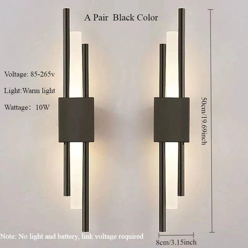 lampes murales modernes or blanc minimaliste fixées mur facile lumière blanche