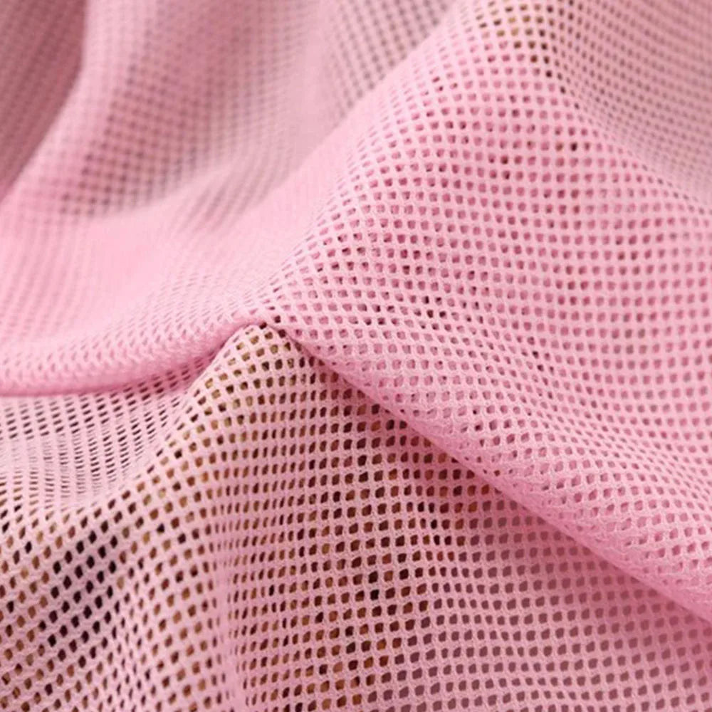 tissu polyester respirant maille fine moderne vert clair vert foncé rose clair blanc jaune