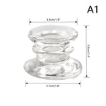 bougeoir transparent classique gravé décoration intérieure rond table mariage cadeau erotique