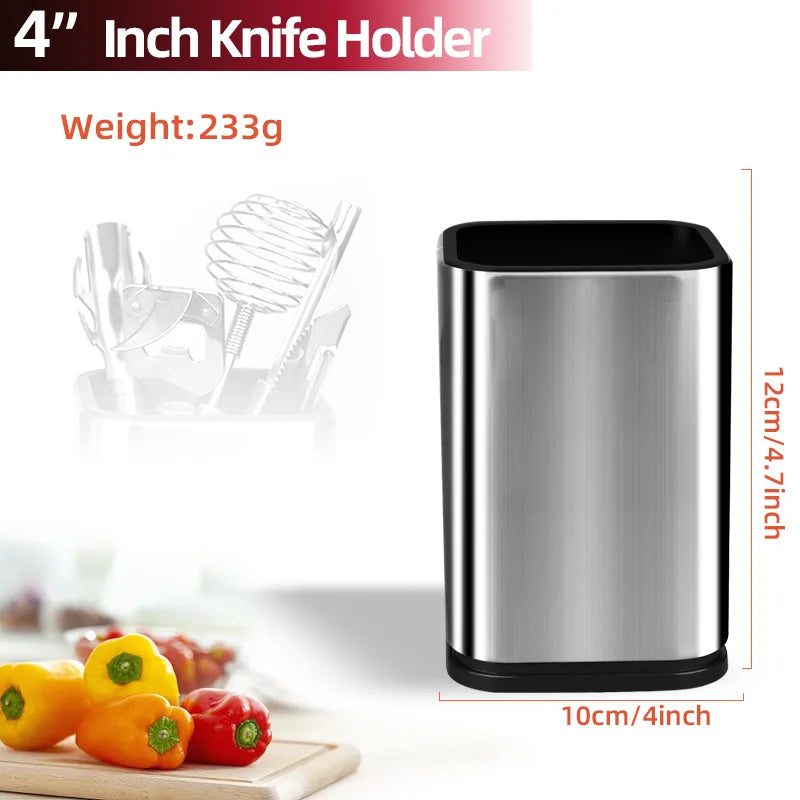 ensemble couteaux cuisine acier inoxydable moderne scies planche découpe support rangement
