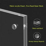 support panneau acrylique transparent moderne base large film double face 100x150mm