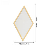 miroirs adhésifs géométriques modernes noirs dorés salle bain couloir décoration brillante ornementnels autoadhésifs