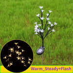 lampe solaire fleurs multicolores moderne decoration exterieure ip65 led abs