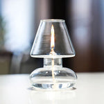 lampe huile moderne transparente diffuseur décoration intérieur bougie support table centro mesa