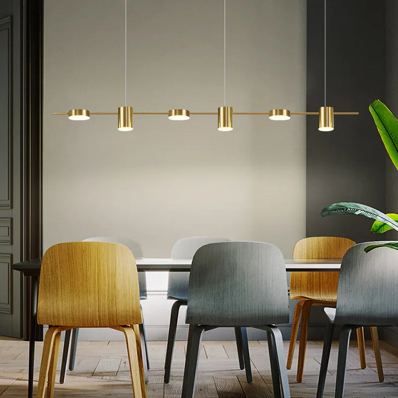lampe suspendue moderne or câble ajustable flux lumineux 2000 82000 led certification rohs cem
