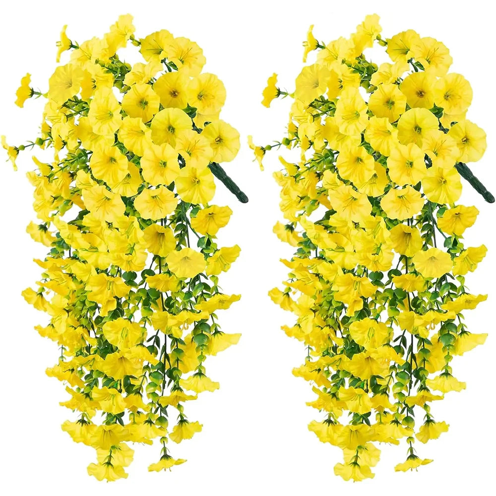 guirlande fleurs artificielles violet rose vert moderne décoration maison mariage anniversaireintérieur