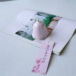cloche vent céramique relief floral jardin artisanal blanc rose bleu