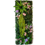 plantes artificielles murales vertes feuilles diverses moderne extérieur accrochables branches fleurs
