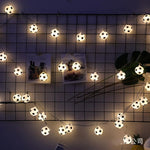 guirlande lumineuse décoration noël blanc noir triangles leds 10 20 40 warm white colorful