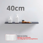 étagères murales modernes adhésives sans perçage blanc noir alliage aluminium rangement salle bain cuisine