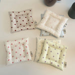 coussins protection tasses blanc gris clair beige rose pâle points classique opaques sans fixation