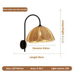 lampe murale abatjour floral motif pétales semi transparente éclairage bohème moderne