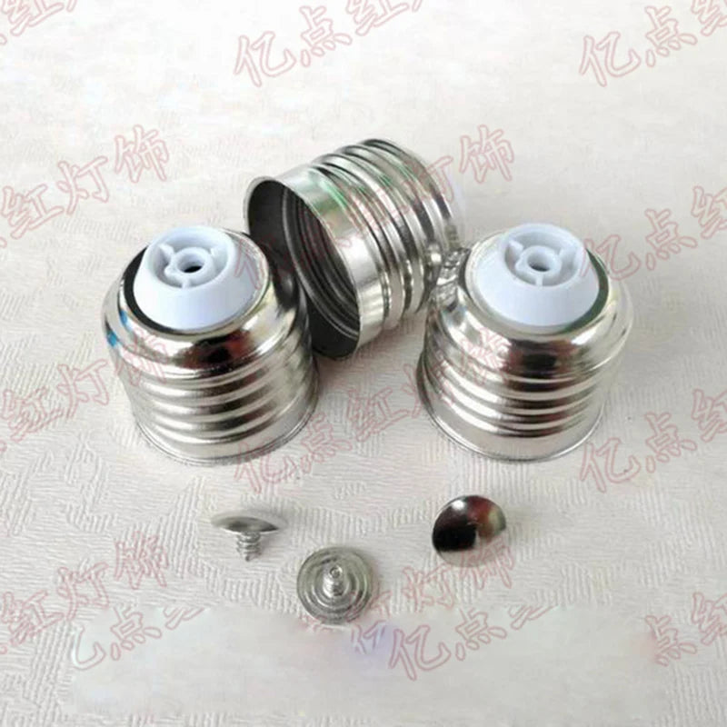 adaptateurs ampoules argentés moderne e14 e27 e40 fixations oeilllets sans soudure