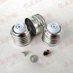 adaptateurs ampoules argentés moderne e14 e27 e40 fixations oeilllets sans soudure