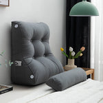 coussin inclinable adulte moderne beige gris rose marron boutons carrés lavable poches smartphone 45x55cm