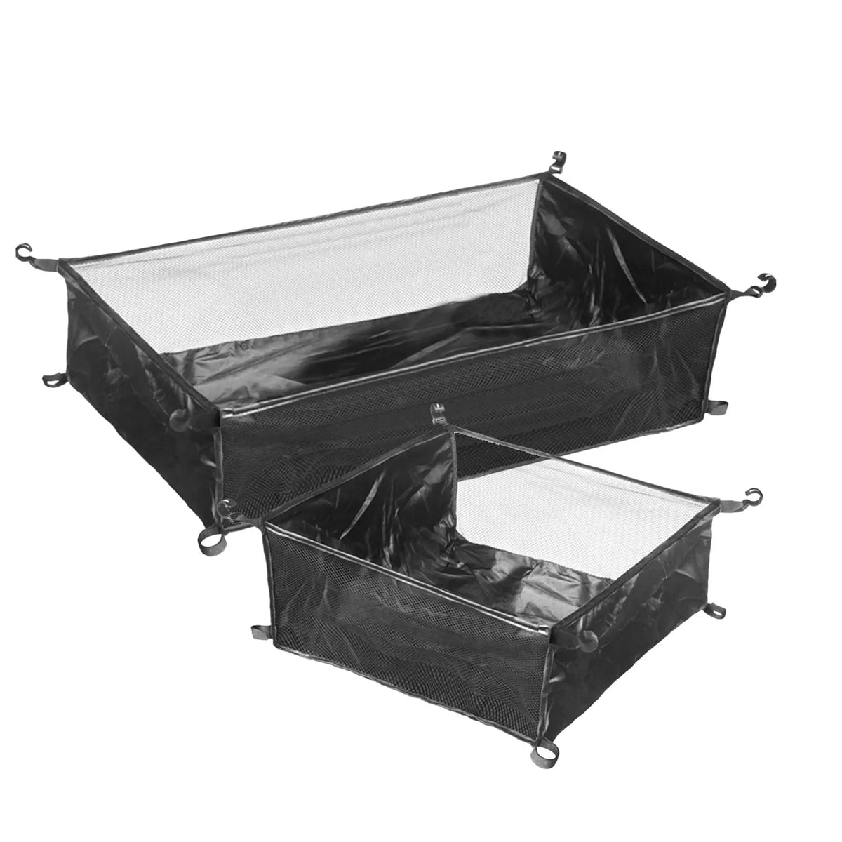 sac rangement tissu mesh gris camping table pliante organisation extérieure nylon pliable vert fixations