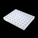 boîtes rangement bijoux plastique réutilisable 28 56 grilles compartiments modernes clips fermeture transparentes