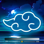 néon led nuage rouge blanc moderne lumineux usb power suspension anniversaire décoration chambre