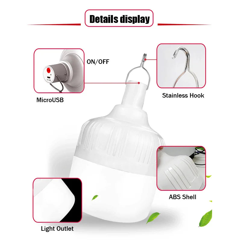 lampe led portable rechargeable éclairage secours camping marché nocturne adjustable pvc moderne ridge verticale