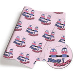 tapis yoga moderne graphique imprimé cœurs organes insectes marteaux noir rose bleu blanc