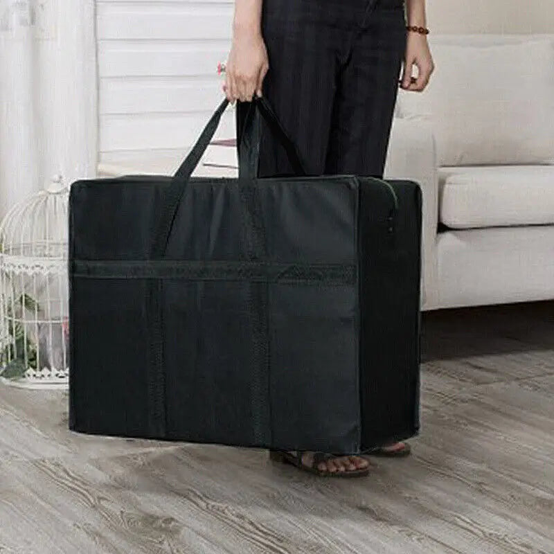 Sac de rangement couette bleu marine Ombre Interieur avec fermeture éclair métallique