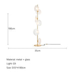 lampe sol moderne verre translucide noir blanc beige intérieur chambre salonhôtel