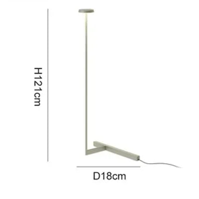 lampe pied moderne minimaliste gris rouge noir épurée LED salon chambre(toucher interrupteur)