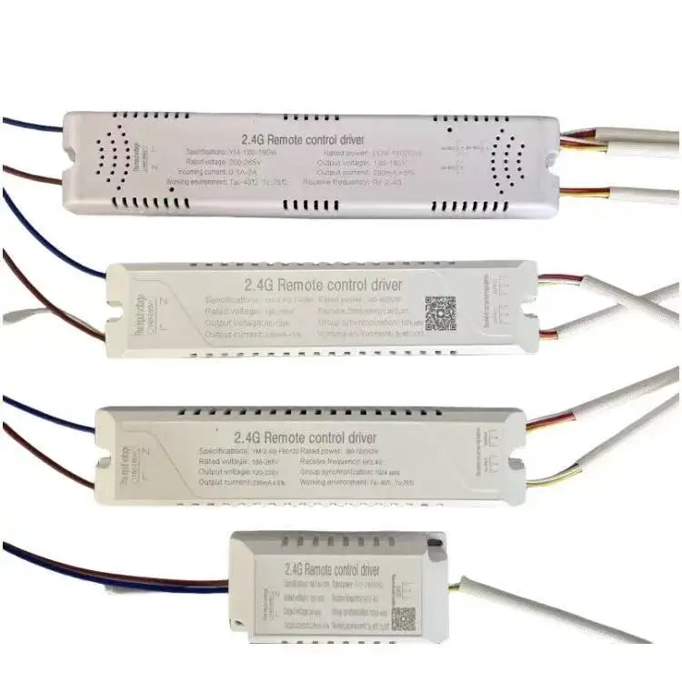 contrôleur lumière télécommande 24g rf variateur couleur led blanc électronique câbles connexion qr code