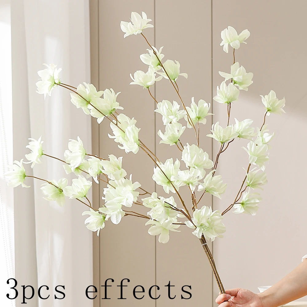 décoration intérieure bouquet fleurs artificielles rose naturel blanc orange rouge bleu vase minimaliste