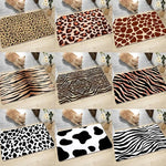tapis léopard zèbre tigre vache moderne polyester antidérapant sol chambre salon