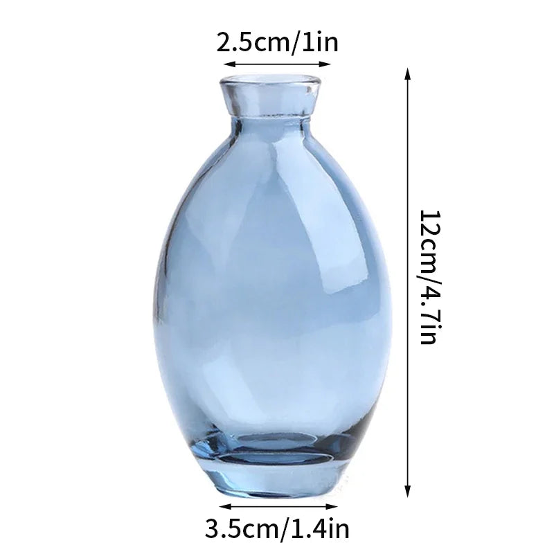 vase verre transparent moderne rose décoration intérieur hydroponique fleuri table studio
