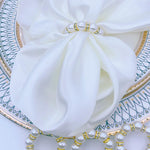 Rond de serviette or pour mariage