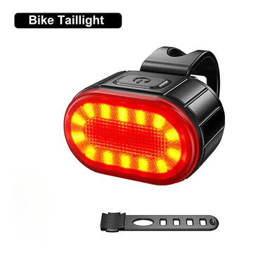 lampe vélo rechargeable usb clip noir rouge moderne étanche sécurité extérieur