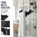 porte serviettes moderne adhésif noir texture papier peint salle bain halloween chambre