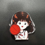 aimants réfrigérateur slam dunk personnages basket animés rouge blanc noir cartoon