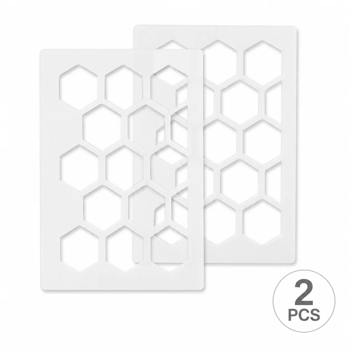 gabarits peinture géométrique moderne blanc adhésifs A4 hexagonaux décoration murale DIY