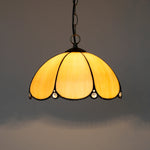 Lampe suspendue Art Nouveau verre coloré floral chambre cuisine restaurant