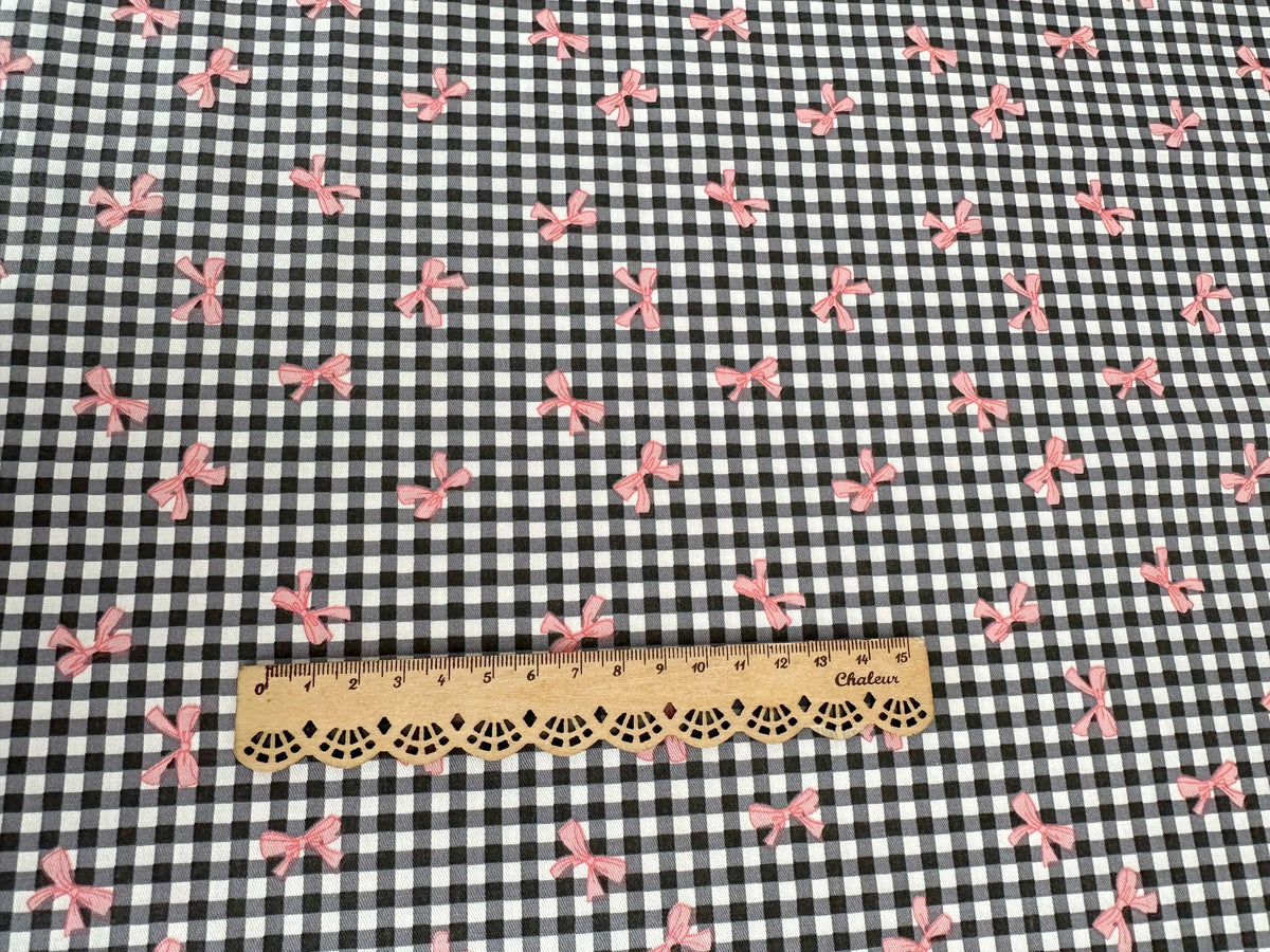 tissu popeline coton biodegradable 160x50cm moderne rayures diagonales points nœuds blanc bleu rose vert