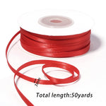 rubans satinés 3mm rouge blanc rose violet noir vert jaune bleu clair classiques opaques