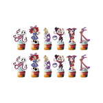 ensemble décoration anniversaire cirque numérique vaisselle papier assiettes gobelets serviettes nappe décorations multicolores