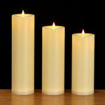 bougies led sans flamme étanches réglables modernes fêtes événements camping 30cm 50000 heures