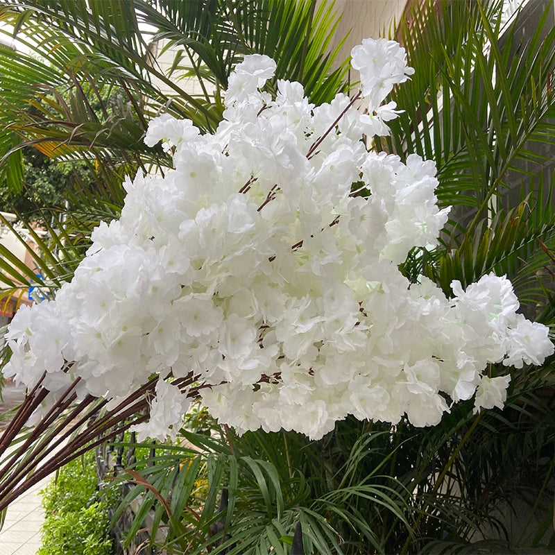 fleurs artificielles cerises blanches roses clairs moderne décoration maison mariage anniversaireintérieur