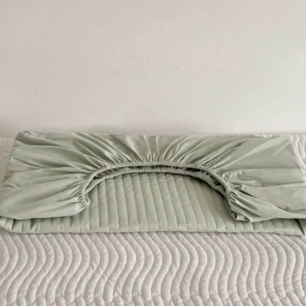 housse coussin coton polyester rayures vertes moderne fixée 30x50cm 40x60cm 42x70cm